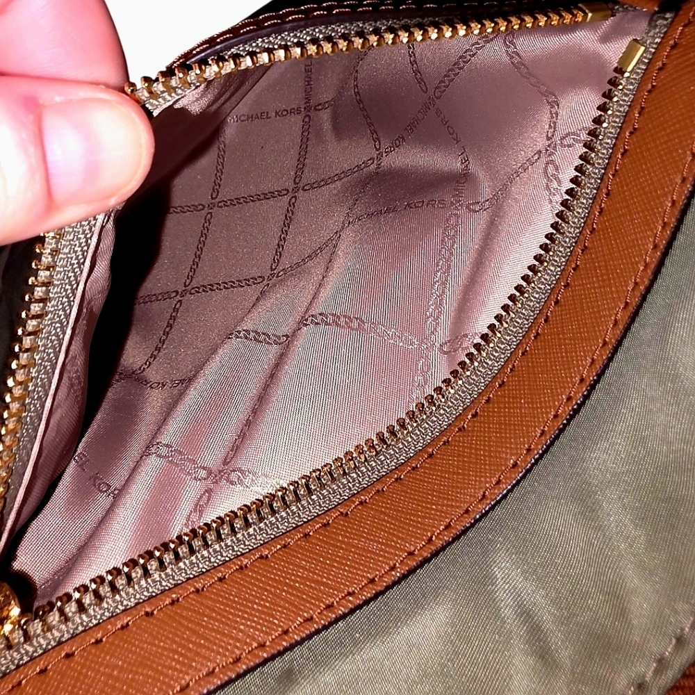 Michael Kors Olive Green Nylon crossbody- Current Collection - Picture 11 of 15